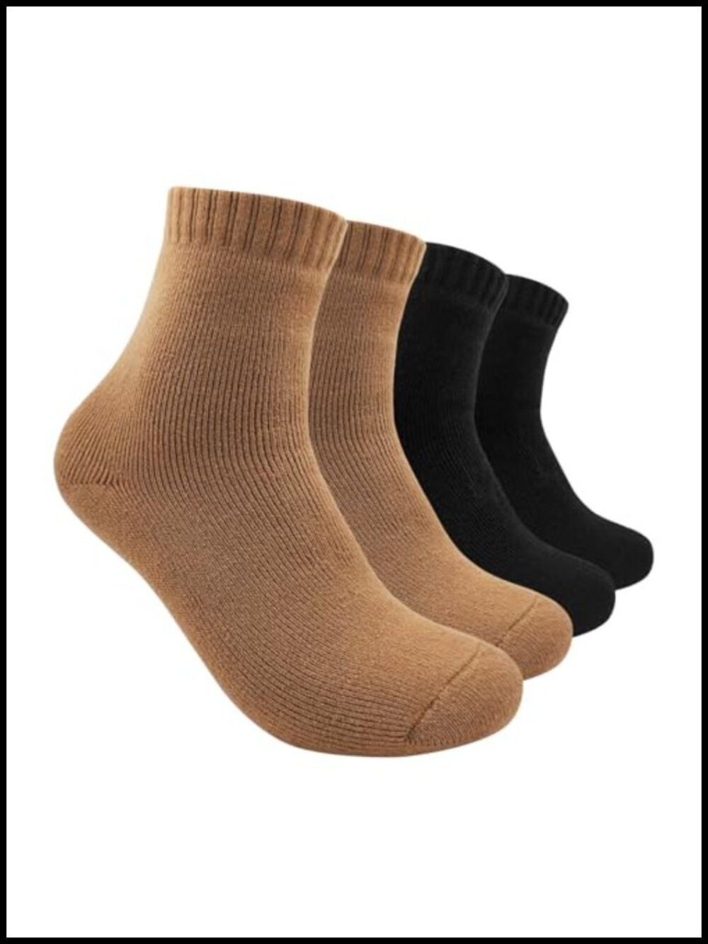 Alpaca Wool Thermal Socks 2 Pair Unisex Crew Hiking Winter